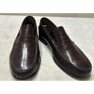 Florsheim Men’s Shoes Size 10 EEE Wide Burgundy Oxblood Slip On Penny Loafers